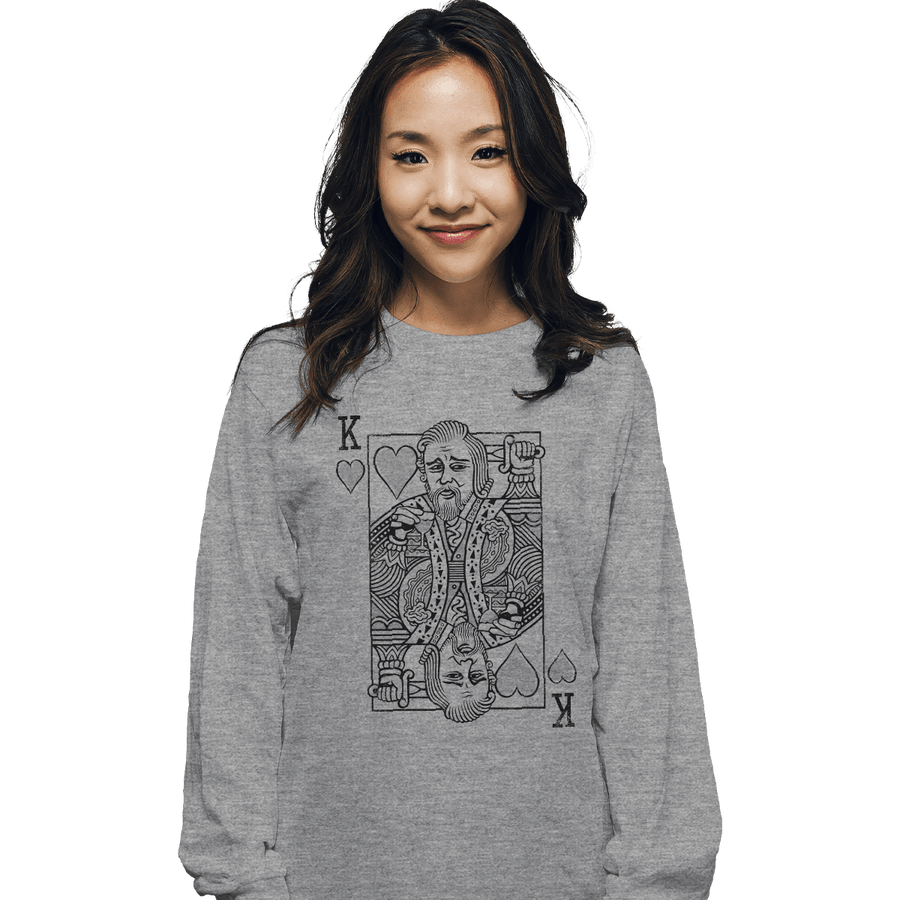 Shirts Long Sleeve Shirts, Unisex / Small / Sports Grey When Your Shirt Is A Meme...