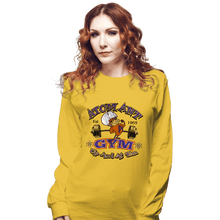 Load image into Gallery viewer, Shirts Long Sleeve Shirts, Unisex / Small / Gold Atomic Ant Gym
