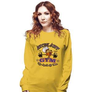 Shirts Long Sleeve Shirts, Unisex / Small / Gold Atomic Ant Gym