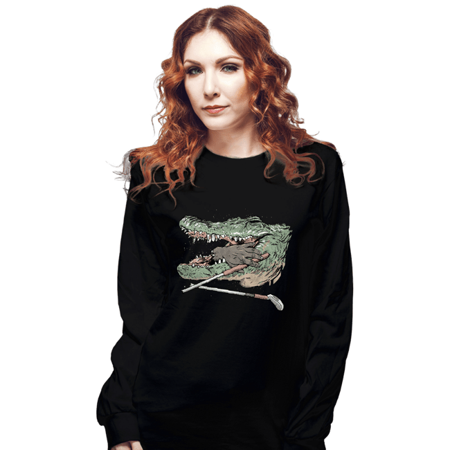 Secret_Shirts Long Sleeve Shirts, Unisex / Small / Black The Hand Gator