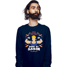 Load image into Gallery viewer, Shirts Long Sleeve Shirts, Unisex / Small / Navy Body By Sabin
