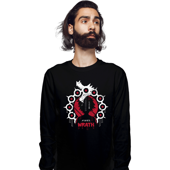 Shirts Long Sleeve Shirts, Unisex / Small / Black Sin of Wrath Dagon