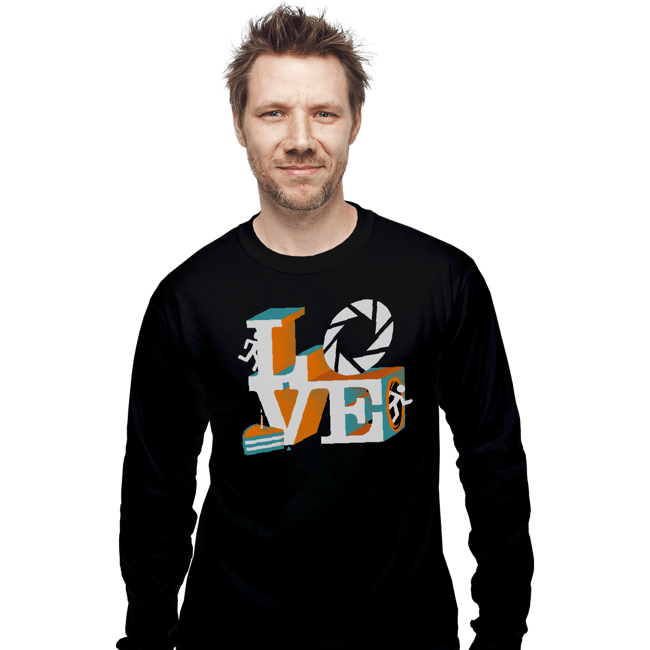 Shirts Long Sleeve Shirts, Unisex / Small / Black Love Portal