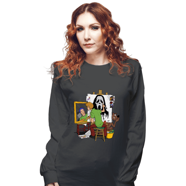 Daily_Deal_Shirts Long Sleeve Shirts, Unisex / Small / Charcoal Shaggy The Killer Punk