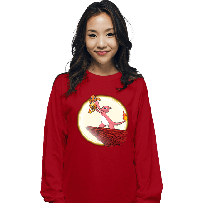 Shirts Long Sleeve Shirts, Unisex / Small / Red PokeKing