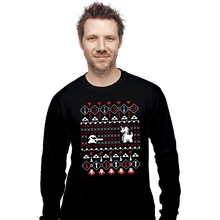 Load image into Gallery viewer, Shirts Long Sleeve Shirts, Unisex / Small / Black It&#39;s Dangerous To Go Alone At Christmas
