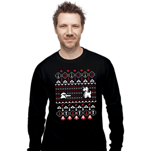 Shirts Long Sleeve Shirts, Unisex / Small / Black It's Dangerous To Go Alone At Christmas