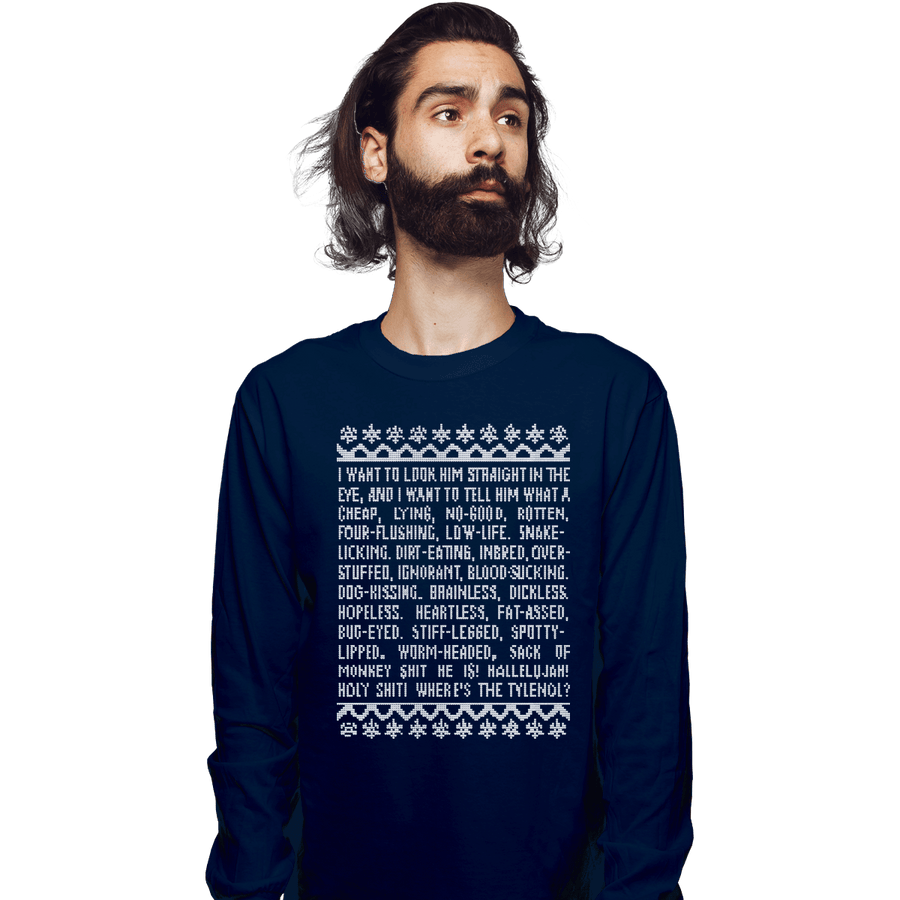 Shirts Long Sleeve Shirts, Unisex / Small / Navy Clark Tirade