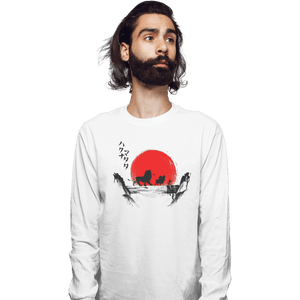 Shirts Long Sleeve Shirts, Unisex / Small / White Hakuna Matata Sunset