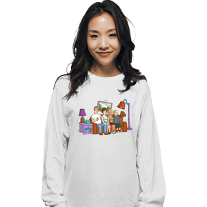 Secret_Shirts Long Sleeve Shirts, Unisex / Small / White King Of The Hill Couch