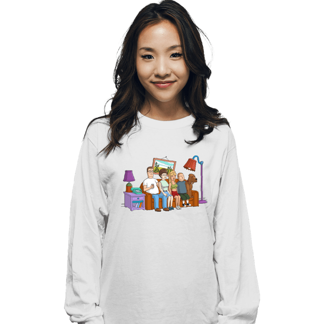 Secret_Shirts Long Sleeve Shirts, Unisex / Small / White King Of The Hill Couch