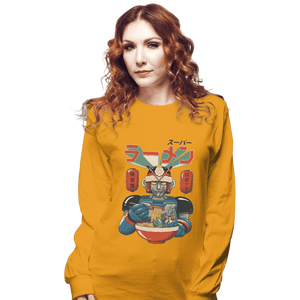 Shirts Long Sleeve Shirts, Unisex / Small / Gold Super Ramen Bot