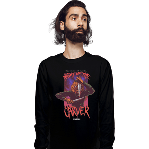 Shirts Long Sleeve Shirts, Unisex / Small / Black Night Of The Carver