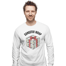 Load image into Gallery viewer, Shirts Long Sleeve Shirts, Unisex / Small / White Gangster Wrap
