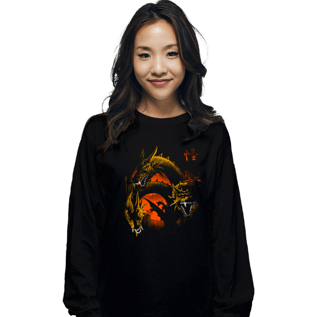 Daily_Deal_Shirts Long Sleeve Shirts, Unisex / Small / Black Monster Zero