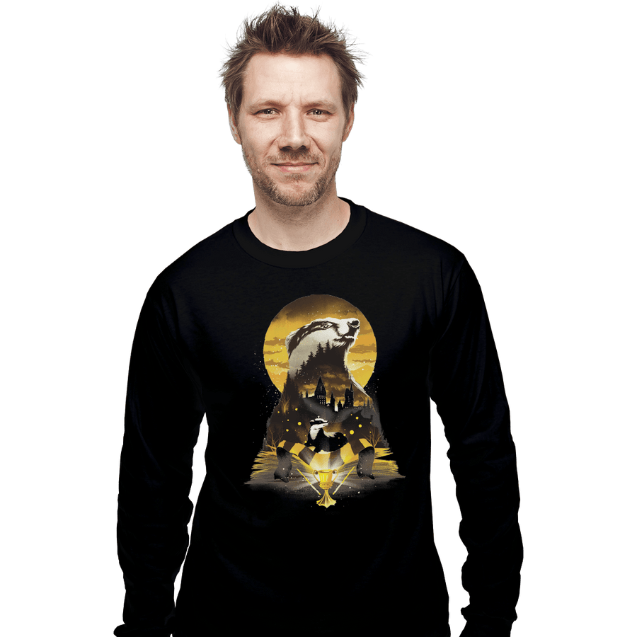 Shirts Long Sleeve Shirts, Unisex / Small / Black House Of Hufflepuff
