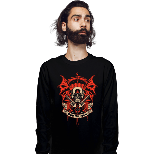 Secret_Shirts Long Sleeve Shirts, Unisex / Small / Black Monster Squad