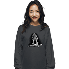 Load image into Gallery viewer, Shirts Long Sleeve Shirts, Unisex / Small / Charcoal Droid Knockout
