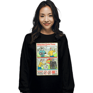 Secret_Shirts Long Sleeve Shirts, Unisex / Small / Black Coin Toss Guide