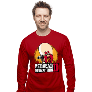 Shirts Long Sleeve Shirts, Unisex / Small / Red Readhead Redemption II