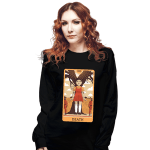 Daily_Deal_Shirts Long Sleeve Shirts, Unisex / Small / Black Tarot Squid Game Death