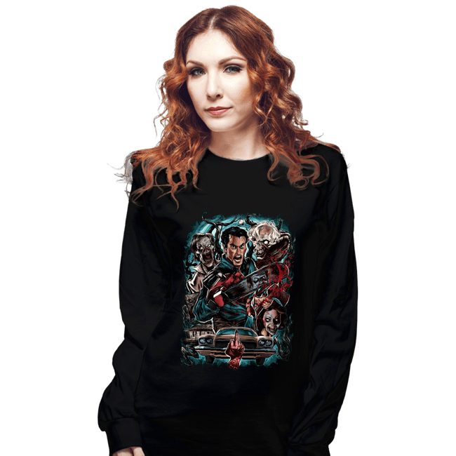 Secret_Shirts Long Sleeve Shirts, Unisex / Small / Black Kicking The Devil!