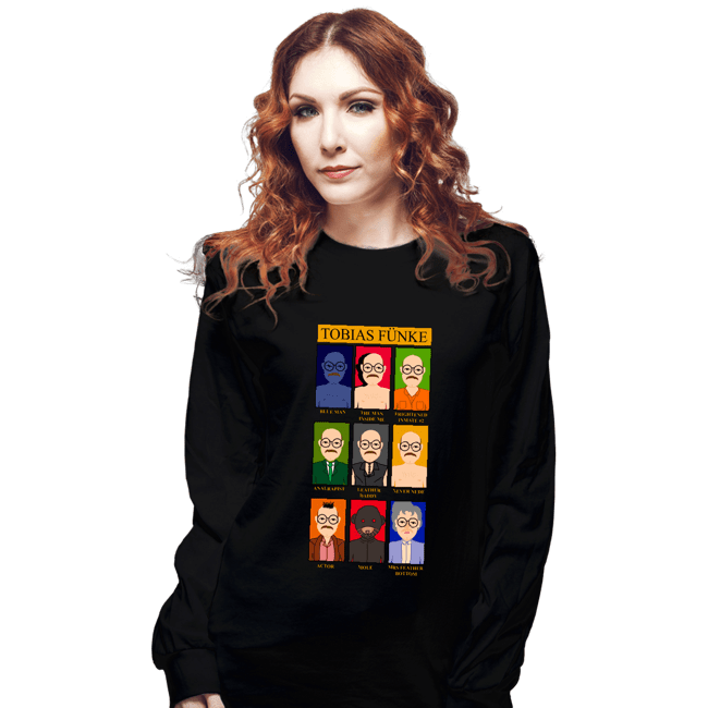Daily_Deal_Shirts Long Sleeve Shirts, Unisex / Small / Black Who Is Tobias Funke
