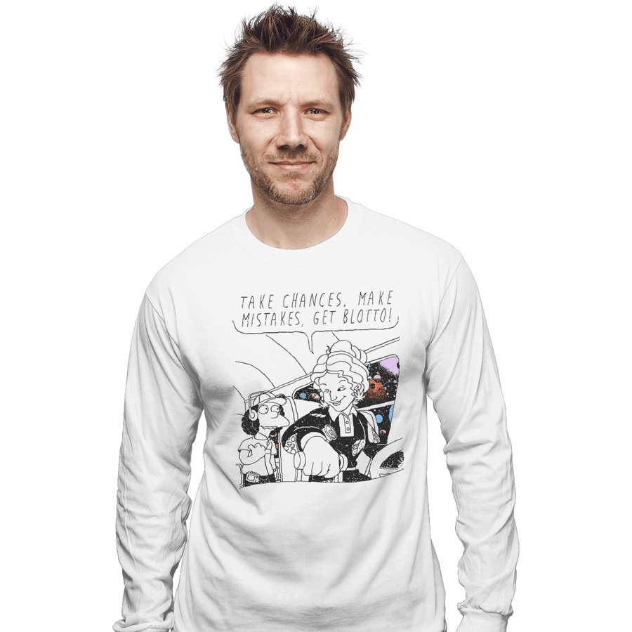 Shirts Long Sleeve Shirts, Unisex / Small / White Make Mistakes Get Blotto