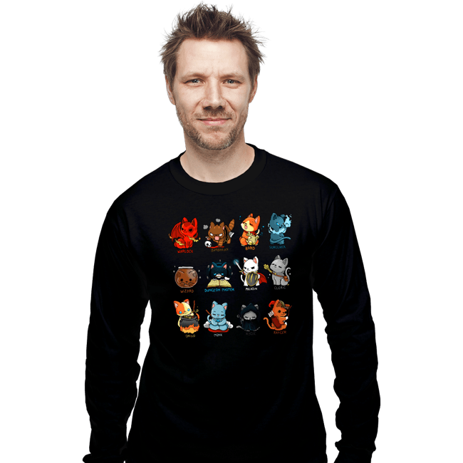 Shirts Long Sleeve Shirts, Unisex / Small / Black Cat Role Play