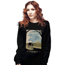 Load image into Gallery viewer, Shirts Long Sleeve Shirts, Unisex / Small / Black Epona Visit Hyrule
