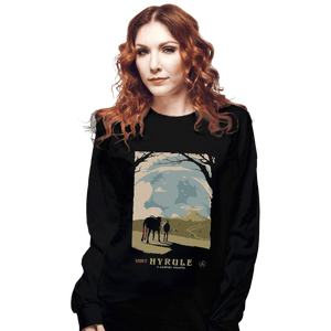 Shirts Long Sleeve Shirts, Unisex / Small / Black Epona Visit Hyrule