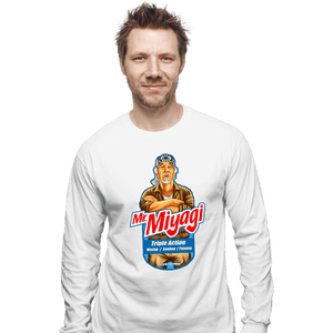 Shirts Long Sleeve Shirts, Unisex / Small / White Mr. Miyagi