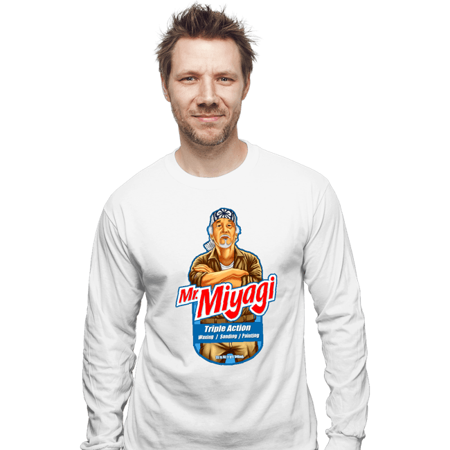 Shirts Long Sleeve Shirts, Unisex / Small / White Mr. Miyagi