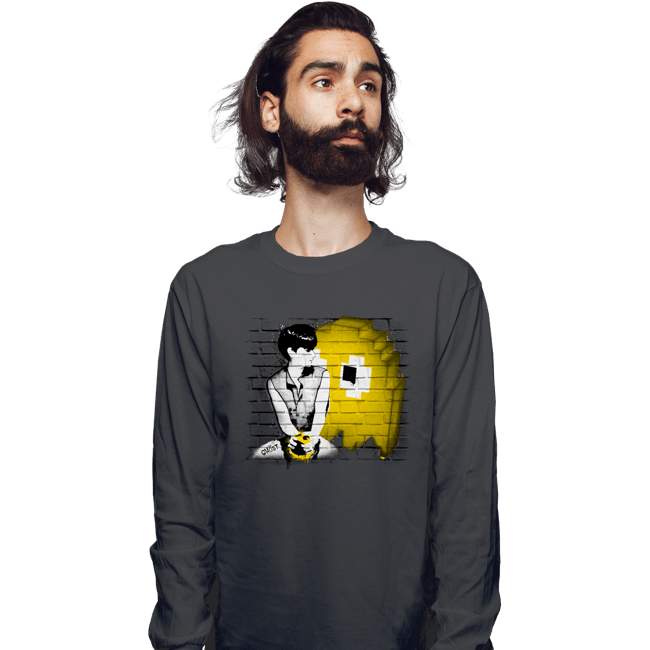 Shirts Long Sleeve Shirts, Unisex / Small / Charcoal Ghost
