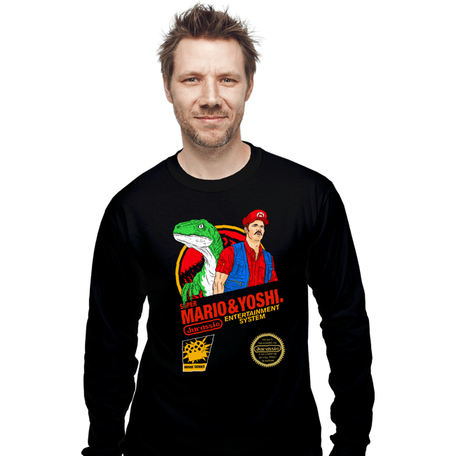 Daily_Deal_Shirts Long Sleeve Shirts, Unisex / Small / Black Jurassic Bros