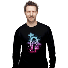 Load image into Gallery viewer, Shirts Long Sleeve Shirts, Unisex / Small / Black Saturn Storm
