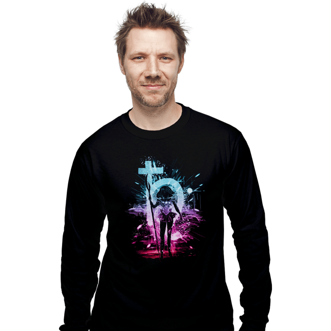 Shirts Long Sleeve Shirts, Unisex / Small / Black Saturn Storm