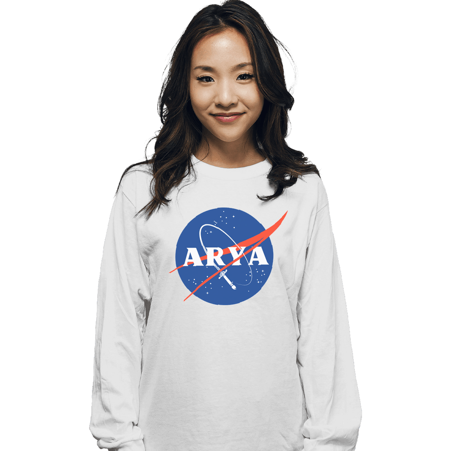 Shirts Long Sleeve Shirts, Unisex / Small / White Space Needle