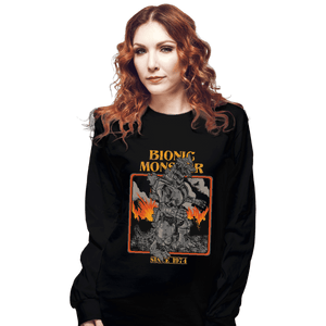 Shirts Long Sleeve Shirts, Unisex / Small / Black Bionic Monster Since 1974