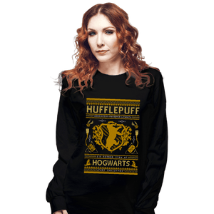 Shirts Long Sleeve Shirts, Unisex / Small / Black Hufflepuff Sweater