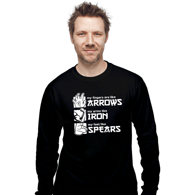 Daily_Deal_Shirts Long Sleeve Shirts, Unisex / Small / Black Arrows Iron And Spears