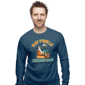 Secret_Shirts Long Sleeve Shirts, Unisex / Small / Indigo Blue Finkle's Kicking Camp