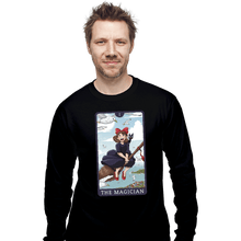 Load image into Gallery viewer, Daily_Deal_Shirts Long Sleeve Shirts, Unisex / Small / Black Tarot Ghibli The Magician
