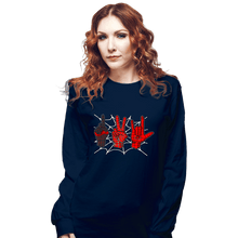 Load image into Gallery viewer, Daily_Deal_Shirts Long Sleeve Shirts, Unisex / Small / Navy Spider 1, Spider 2, Spider 3
