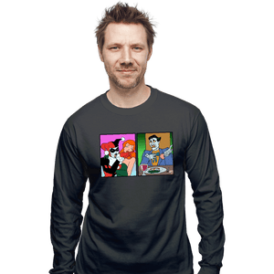 Secret_Shirts Long Sleeve Shirts, Unisex / Small / Charcoal Yelling At Joker