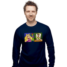 Load image into Gallery viewer, Shirts Long Sleeve Shirts, Unisex / Small / Navy Jealous Piggy
