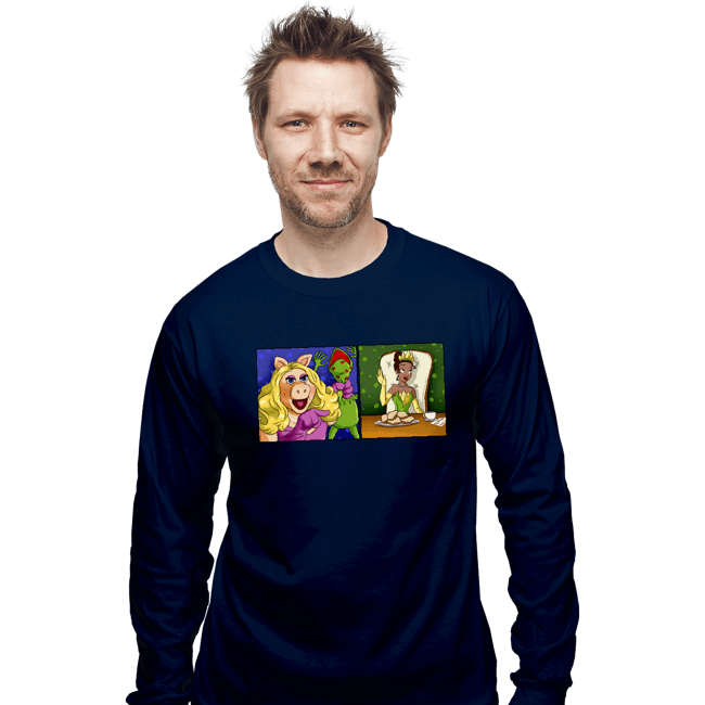 Shirts Long Sleeve Shirts, Unisex / Small / Navy Jealous Piggy