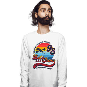 Shirts Long Sleeve Shirts, Unisex / Small / White Retro Let's Jam