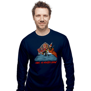 Secret_Shirts Long Sleeve Shirts, Unisex / Small / Navy Make My Monster