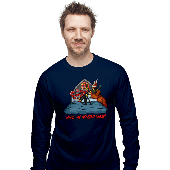 Secret_Shirts Long Sleeve Shirts, Unisex / Small / Navy Make My Monster